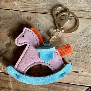 Colorful Rocking Horse Keychain